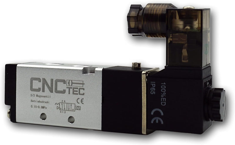 Pneumatik Magnet- Wegeventil 5/2 Wege 1/8" 12 Volt DC (5/2 Wege 1/8" 12 Volt DC) 5/2 Wege 1/8 12 Vol