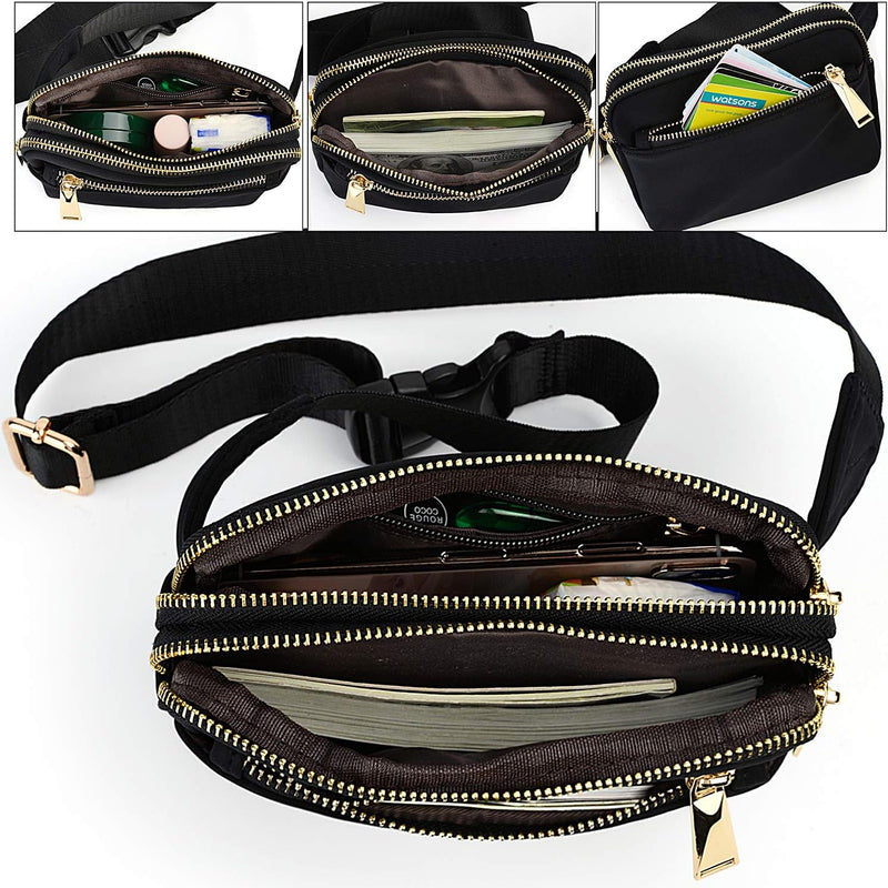 Bauchtasche Hüfttasche UTO für Herren und Damen wasserdichte Nylon Mode Schlanke, leichte Waist Pack