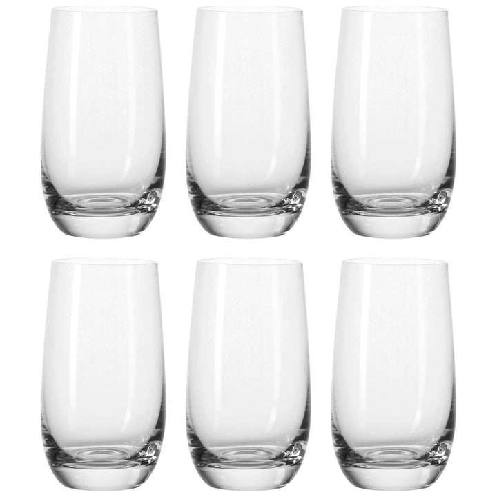 Leonardo Tivoli Trink-Gläser 6er Set, spülmaschinenfeste Wasser-Gläser, Trink-Becher aus Glas im mod