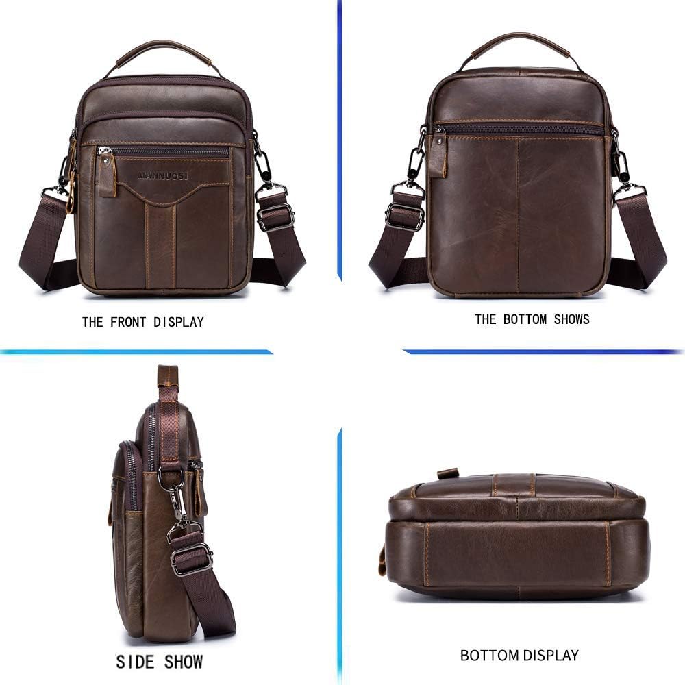 Herren Schultertaschen business Freizeit Henkeltaschen echtleder vintage Handtaschen Einheitsgrösse