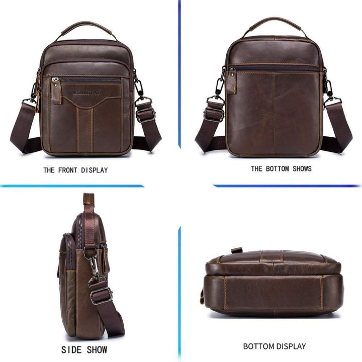 Herren Schultertaschen business Freizeit Henkeltaschen echtleder vintage Handtaschen Einheitsgrösse