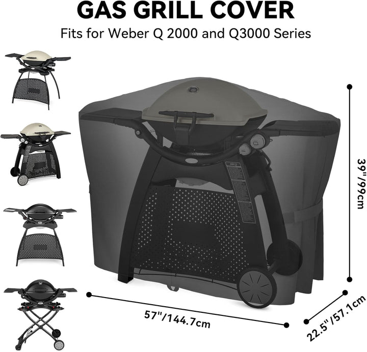 only fire Abdeckung für Weber-Grill Weber Q 2000/3000 grill