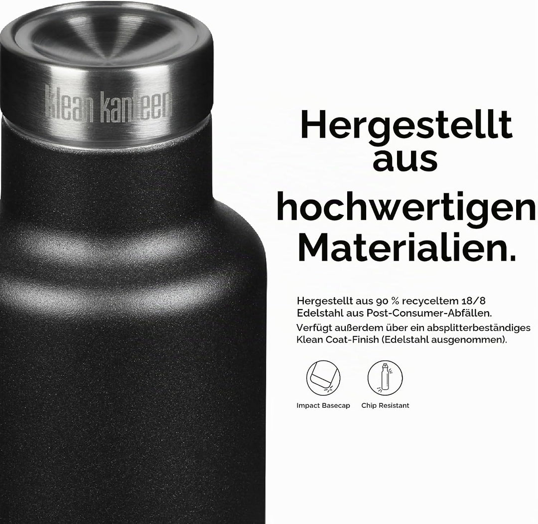 Klean Kanteen Herren Classic Vi Trinkflasche Einheitsgrösse Schwarz, Einheitsgrösse Schwarz