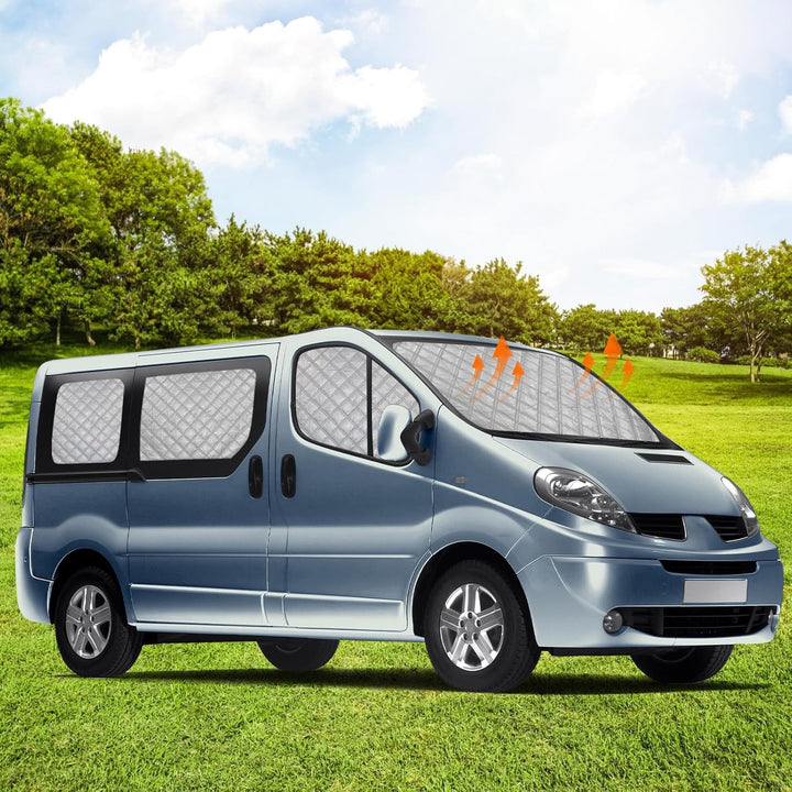 8PCS Technology Thermomatte Ersatz für Renault Trafic LWB 2001-2014, Ersatz für Opel Vivaro LWB 2001
