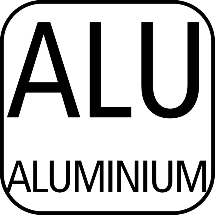 Grosser Eiswürfelbehälter mit 6 Litern Fassungsvermögen, Eiseimer/Eisbox Aluminium - 27 cm x 27 cm x