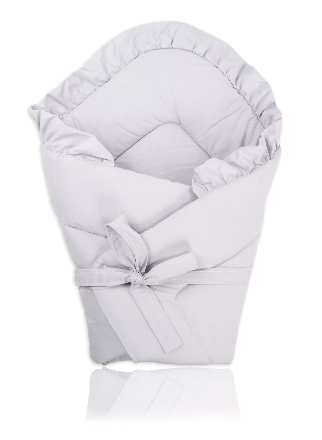 PIMKO Babyhörnchen mit rüschen Einschlagdecke Schlafsack Wickeltuch für Neugeborene und Kleinkinder