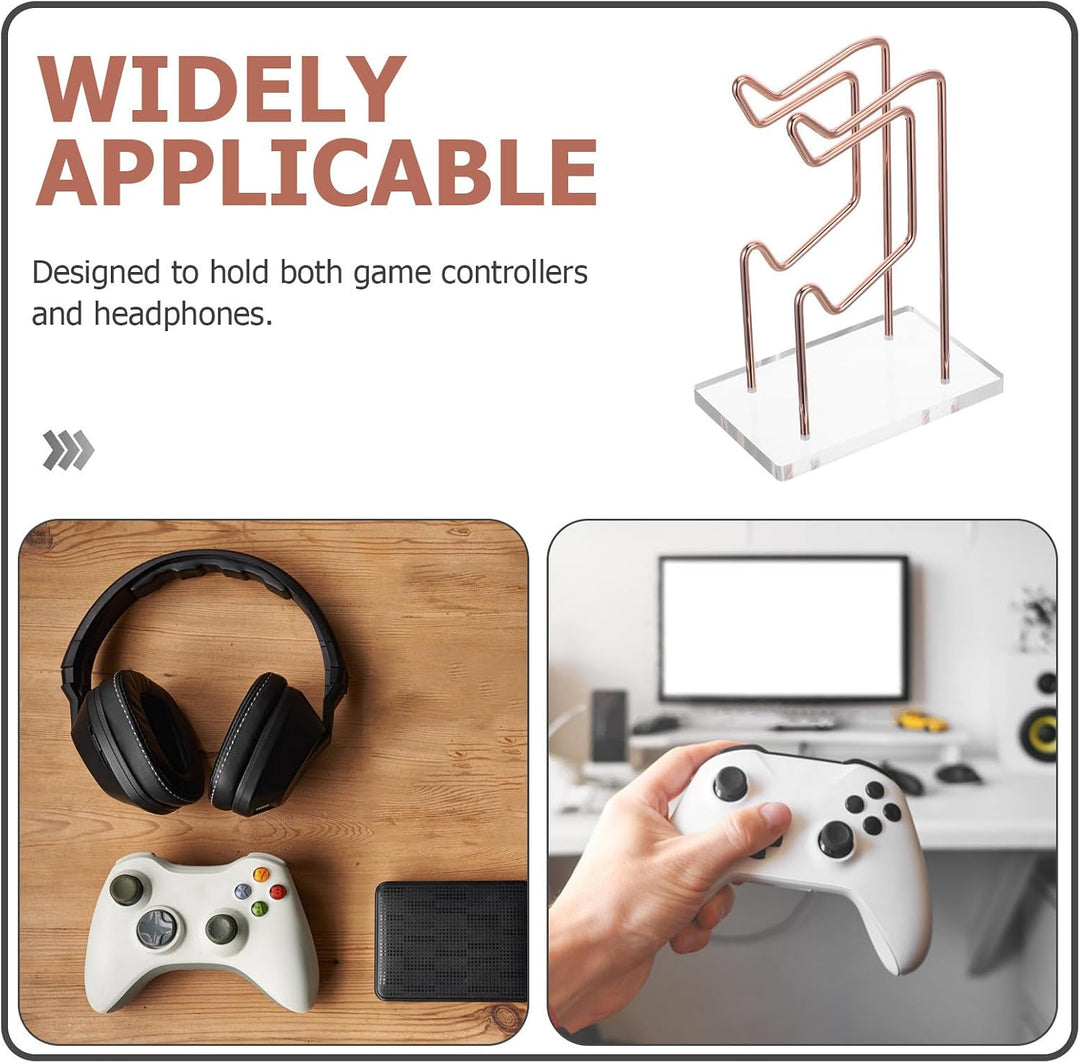 MAGICLULU Controller und Kopfhörerständer, 2-stufig aus Metall und Acryl