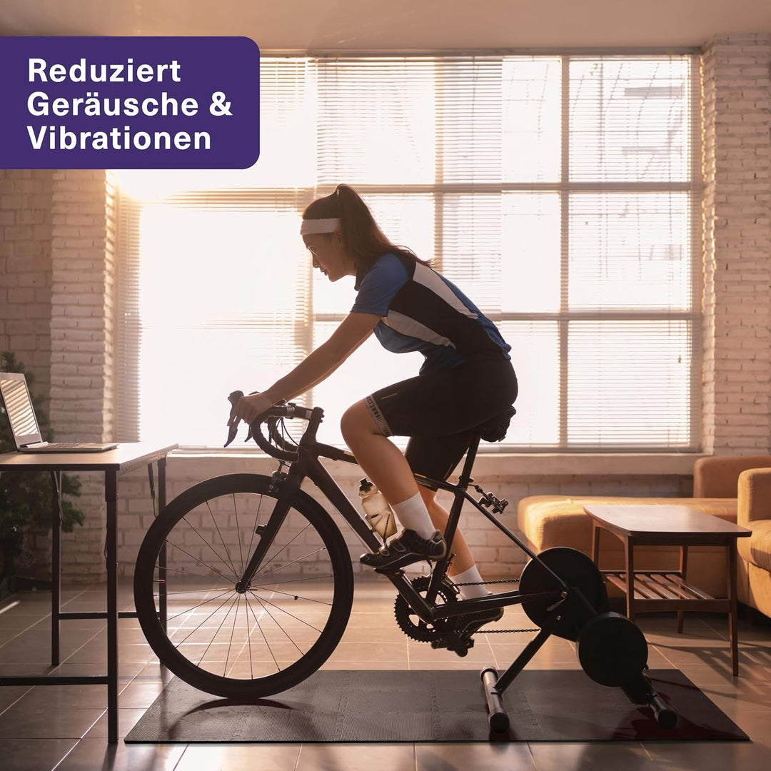 MATANA Bodenschutzmatte Fitness - Puzzle Bodenmatte Sport Trainingsmatte rutschfest - Heimtrainer, P