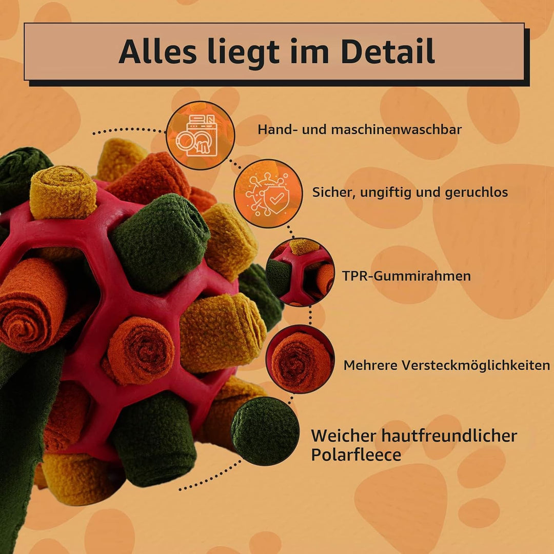Schnüffelball für Hunde, Schnüffelteppich Schnüffelspielzeug Interaktive Hundespielzeug tragbarer Ha
