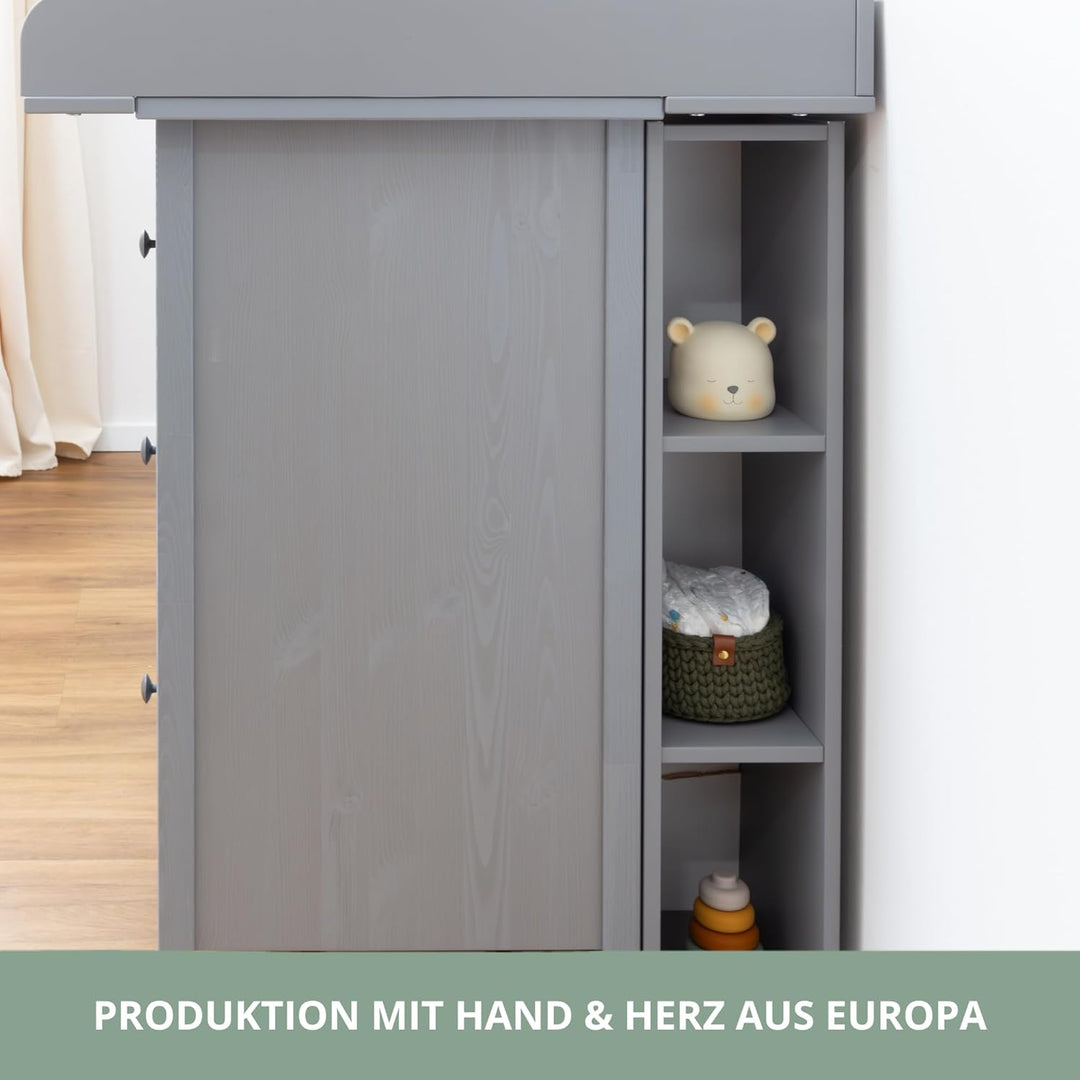 Stauraumregal für IKEA HEMNES Kommode – passgenaues Zwischenregal für Windeln, Babykleidung & Pflege