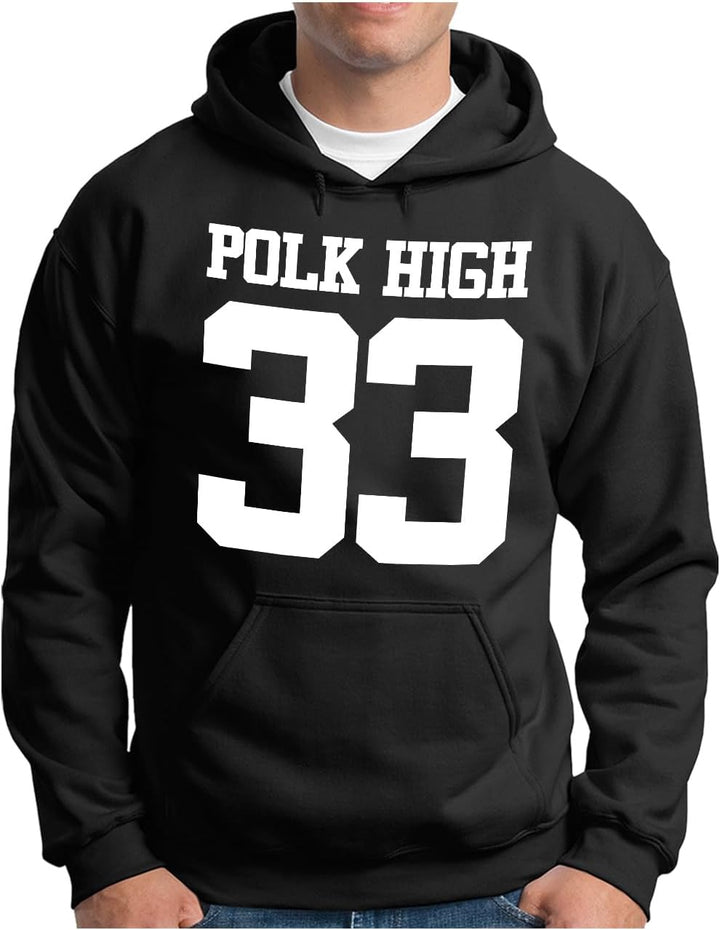 OM3® POLK-HIGH-33 Hoodie | Herren | Al Bundy Kult TV Serie High School American Football | Kapuzen-P