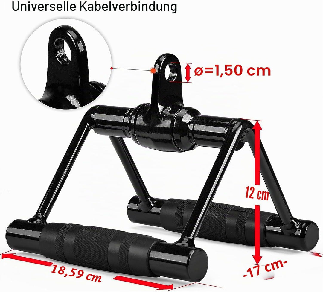 Yes4All Einhandgriff, Trizeps Griff, Fitness Griffe, Kabelzug, Seilzug Fitness, Latzug Griff, Gym Gr