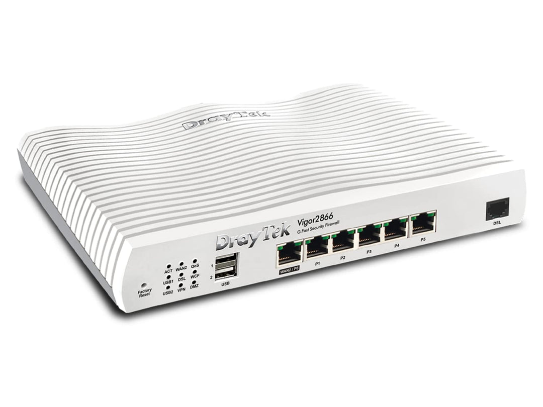 DrayTek Vigor 2866 - G.Fast Dual-WAN VPN Firewall Router, Vigor 2866