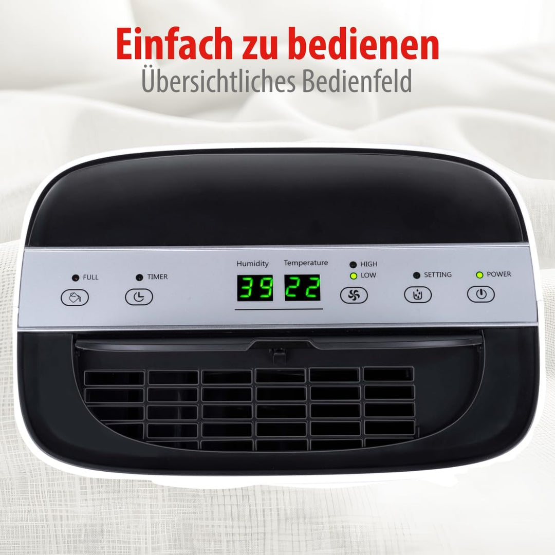 alpina Luftentfeuchter Elektrisch - Raumentfeuchter 220W - Räume bis zu 100M³ - Extra Leise 46dB - E