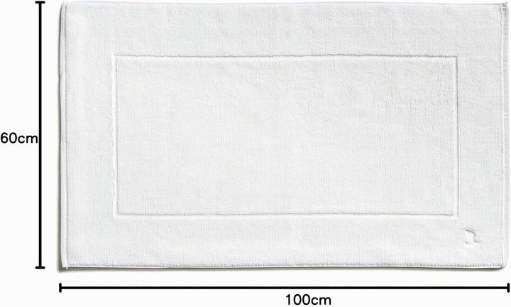 möve Superwuschel Badteppich 60 x 100 cm aus 100% Baumwolle, snow Snow 60 x 100 cm Uni, Snow 60 x 10