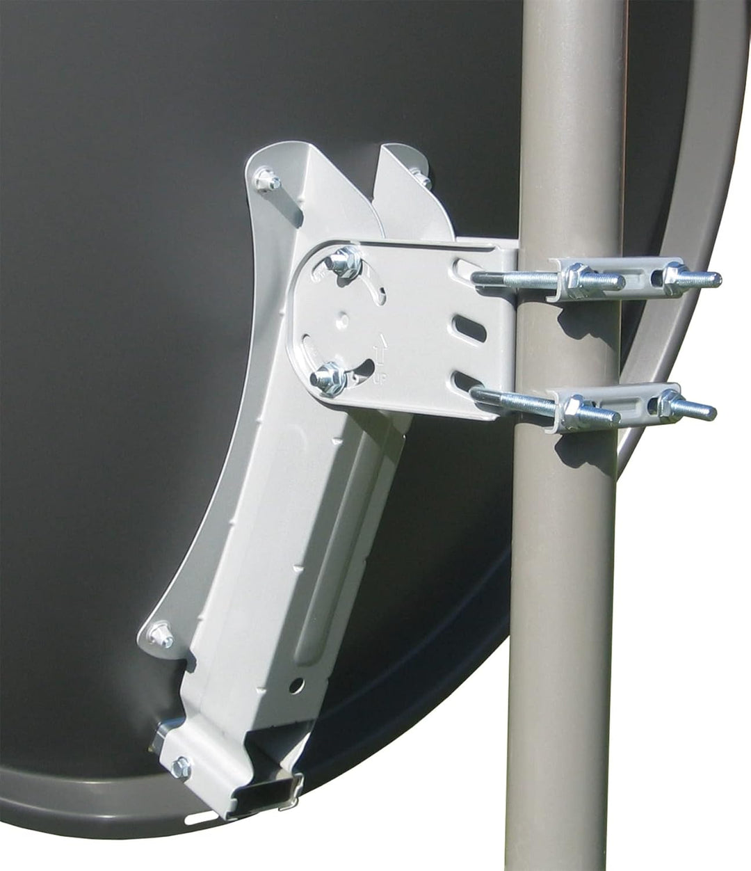 Sky Vision IDEAL 65 Alu-Satellitenspiegel anthrazit RAL 7012 (40mm Feedaufnahme, 32-60mm Mastaufnahm