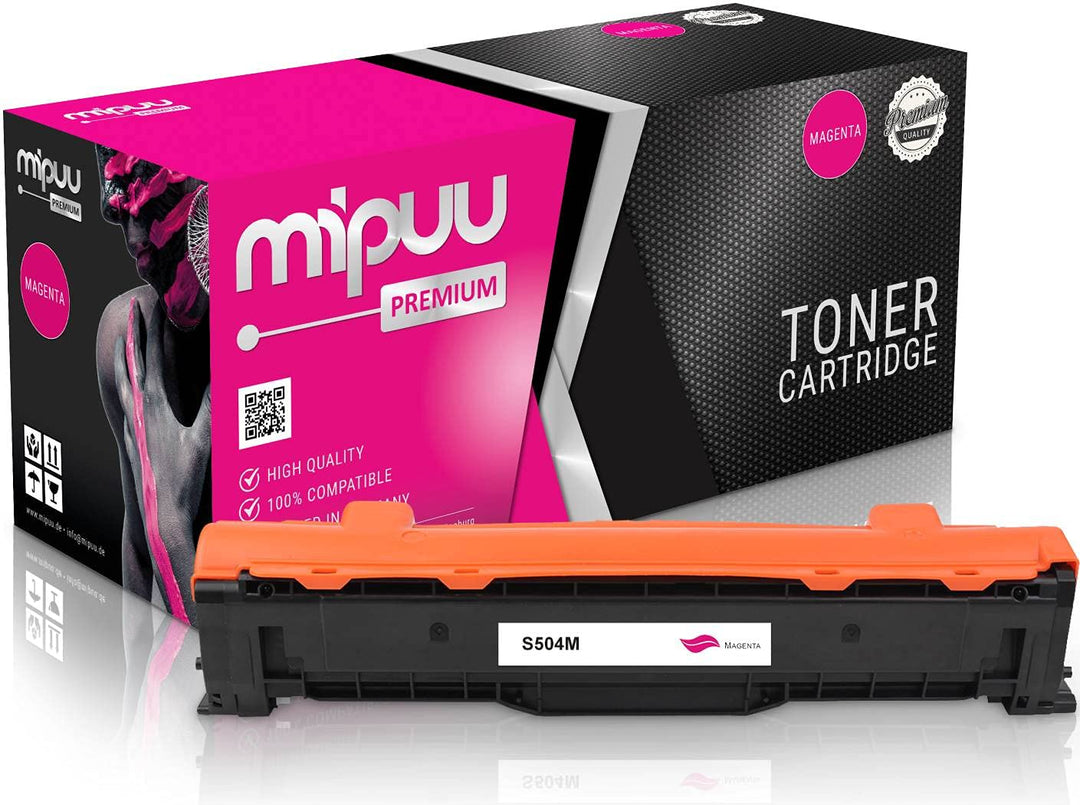 Mipuu Toner kompatibel mit Samsung CLT-M504S (Magenta) für CLP-415n CLP-410 CLP-415nw CLP-415 CLX-41