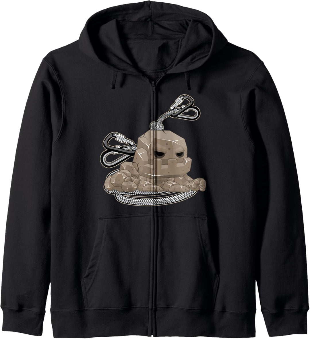 Carabimer Klettern Bouldering Alpinist Kletterstein Kapuzenjacke