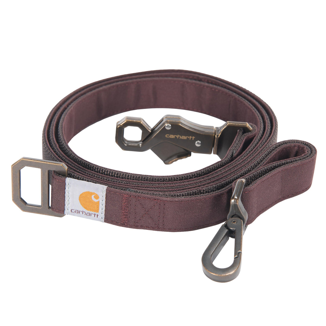Carhartt Nylon Duck Dog Leash, Deep Wine, Large Braun Large, Braun Large