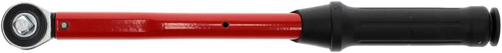 GEDORE red Drehmomentschlüssel für Links- und Rechtsgewinde, 3/8 Zoll, 10-50 Nm, Stahlrohr, Rot/Schw