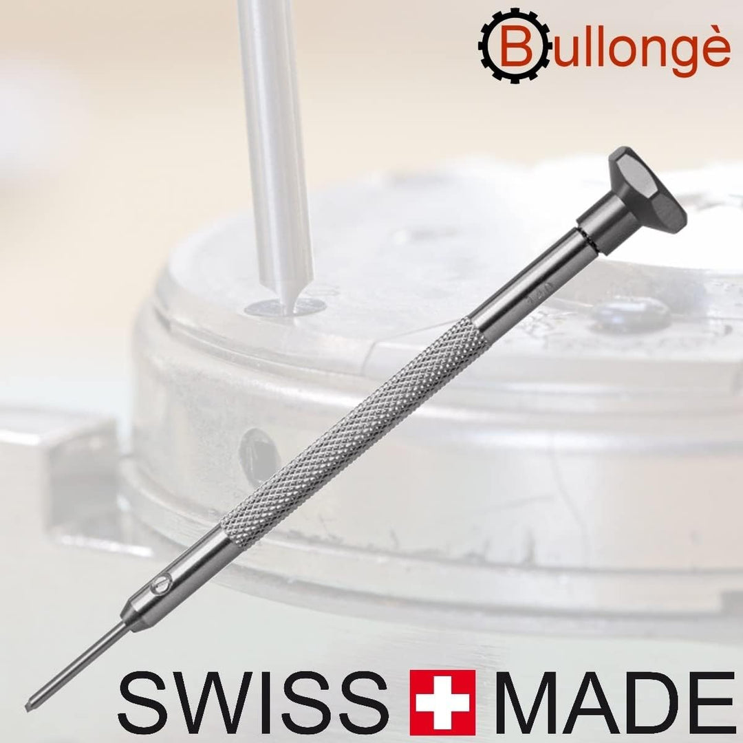 3 Uhrmacherschraubendreher mit T-Schliff Klingen Swiss Made von BULLONGÈ - Schraubendreher für Uhrma