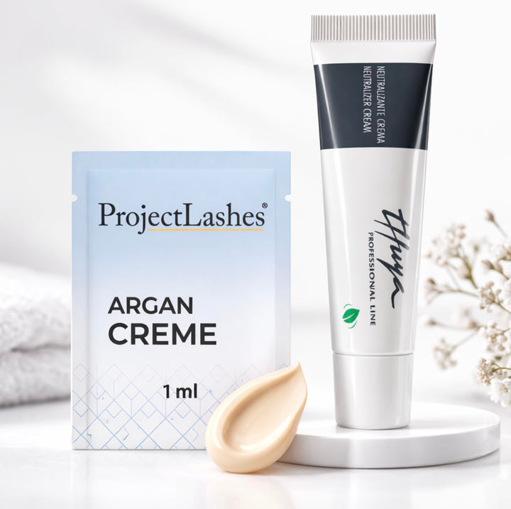 Thuya Neutralizer Cream 15ml + ProjectLashes Argan Cream 1ml - Augenbrauen Laminier- und Wimpernlift