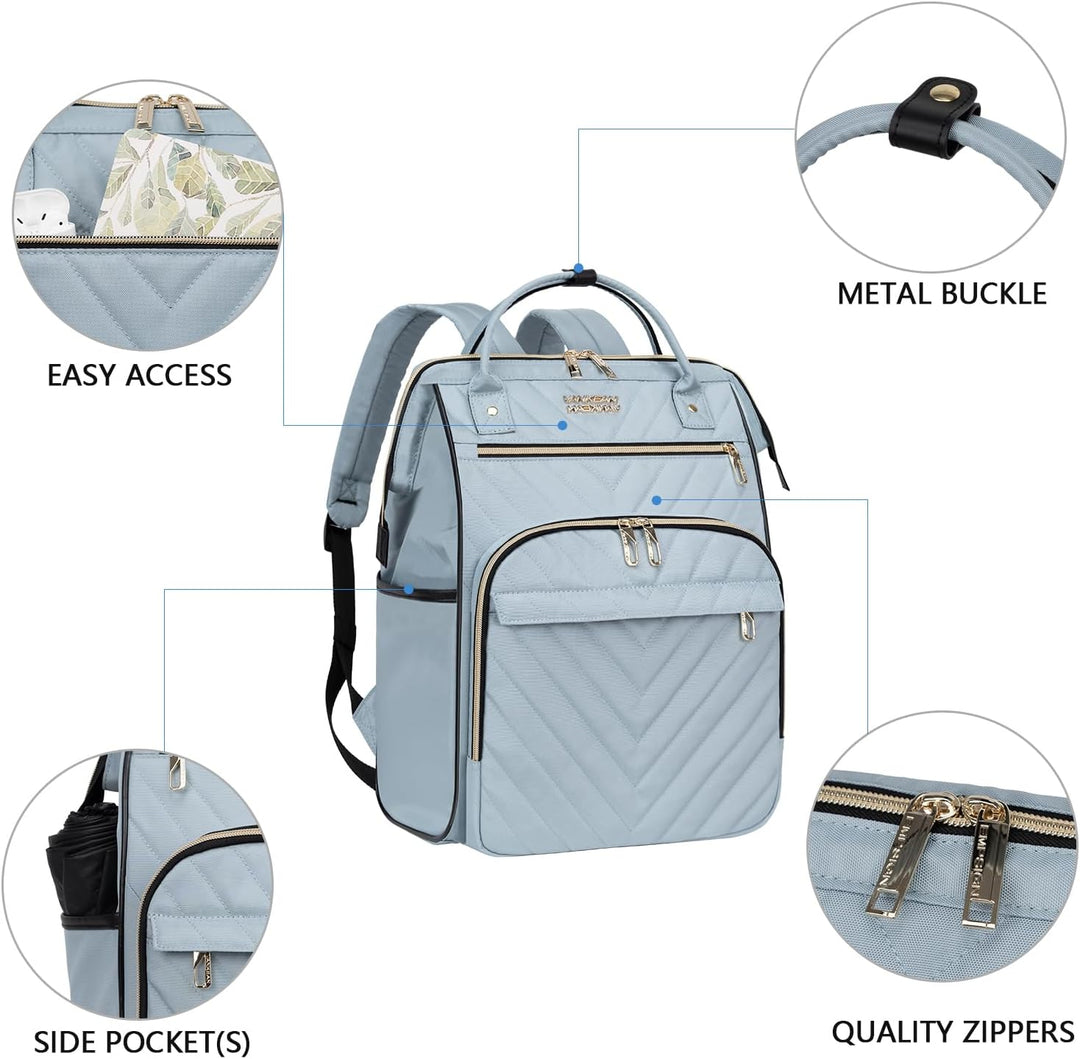 VANKEAN 17 Zoll Laptop-Rucksack für Damen und Herren, modische Computer-Arbeitstasche, grosse Kapazi