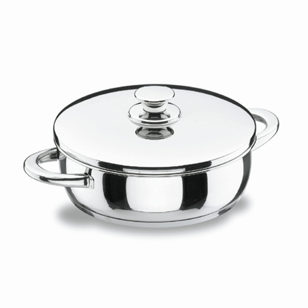 Lacor 40636 Pfanne mit Deckel 36 cm Vitrocor Silber