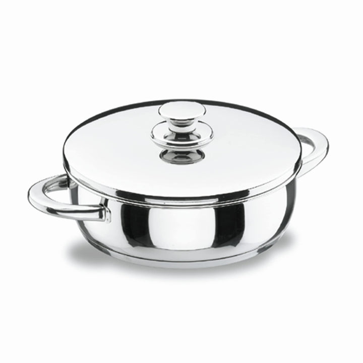 Lacor 40636 Pfanne mit Deckel 36 cm Vitrocor Silber