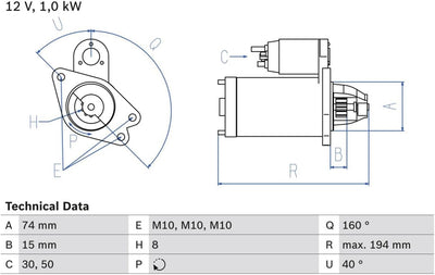 Bosch 986023920 Anlasser