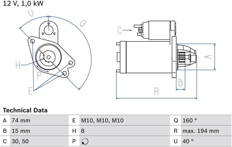 Bosch 986023920 Anlasser