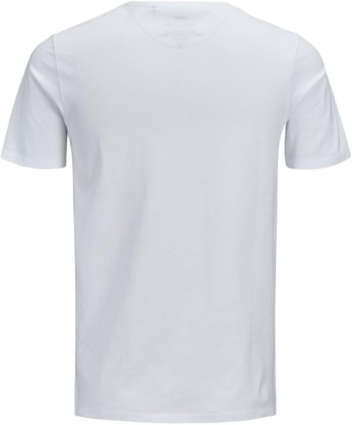 JACK & JONES Male T-Shirt 3er-Pack Logo T-Shirt S Schwarz/Blau/Weiss (/Azul Marino/Blanco), S Schwar
