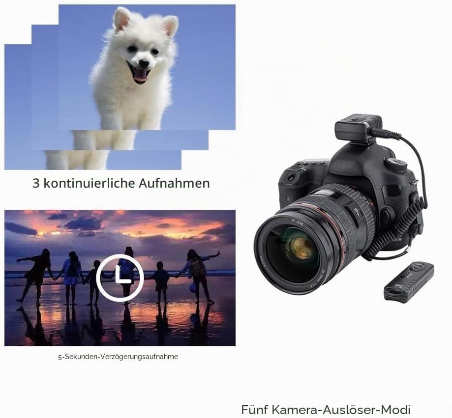 JJC JM-J2 Kabelloser Fernauslöser Fernbedienung für Olympus OM-1 OM-5 OM-D E-M5 Mark III E-M1 Mark I