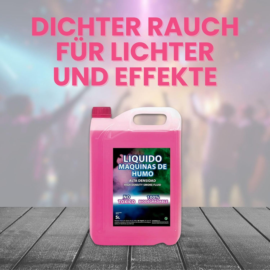 PLANTAWA Nebelfluid 5L | Flüssigkeit für Nebelmaschine mit Hoher Dichte | Ideal für Partys, Hallowee