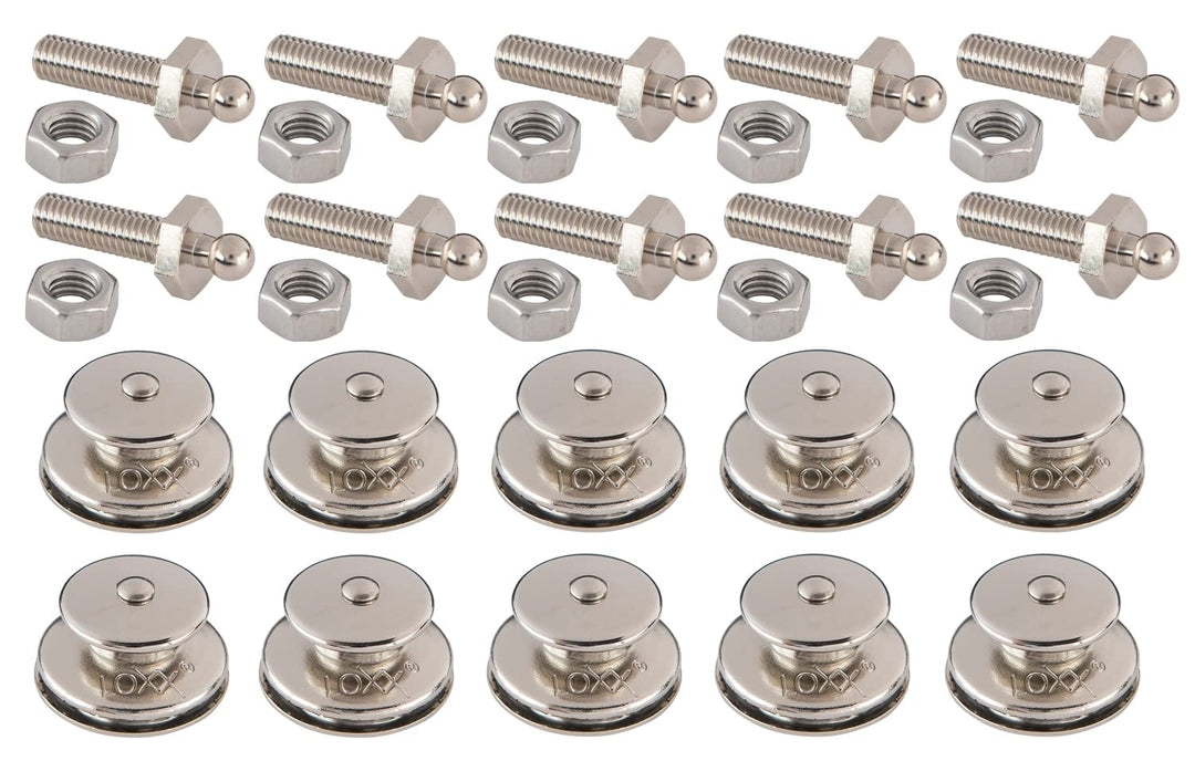 New Marine LOXX Set 10 Stück Oberteile + Gewindeschrauben M5x22