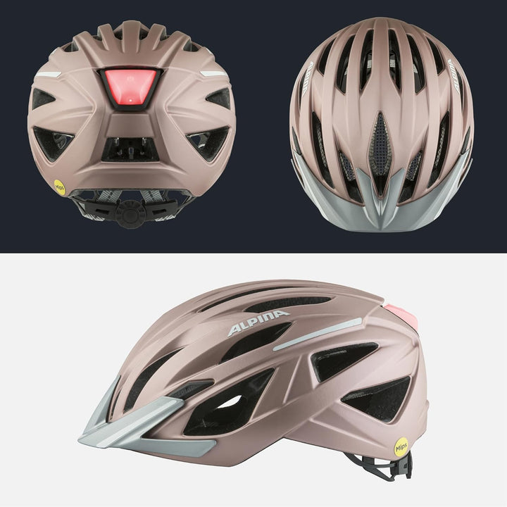 ALPINA Gent MIPS - Reflektierender, Optimal Sichtbarer & Sicherer MIPS Fahrradhelm mt Fliegennetz Fü