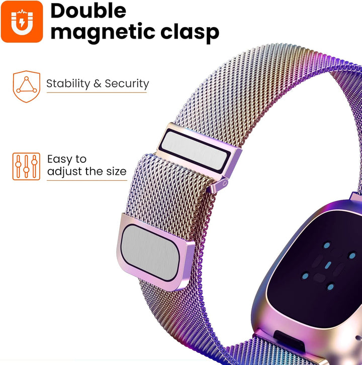 Yoohoo Armband Kompatibel mit Fitbit Versa 3 Armband/Fitbit Versa 4 Armband/Fitbit Sense Armband/Fit
