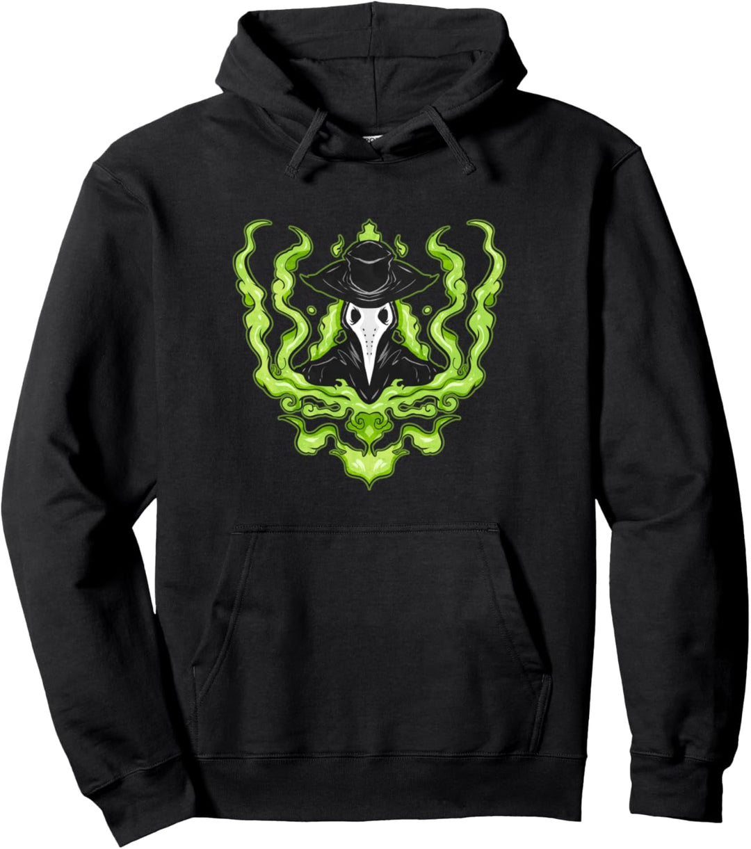 Pestdoktor in Giftwolke - Vintage Pestarzt & Plague Doctor Pullover Hoodie