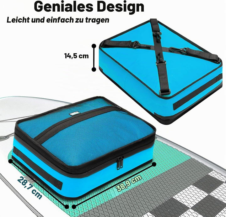 Paddle Board Kühltasche, wasserdichte Surf Sup Deck Kühltasche, isoliert, auslaufsicher, 10 Dosen, S
