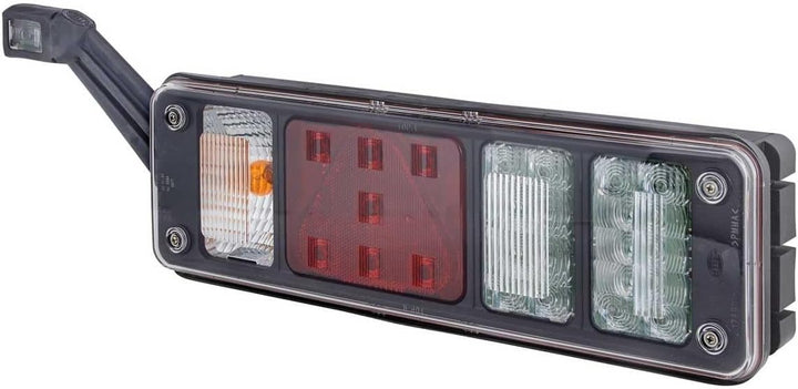 HELLA - Heckleuchte - Hybrid - 24V - Anbau/geschraubt - Lichtscheibenfarbe: glasklar - Stecker: Easy