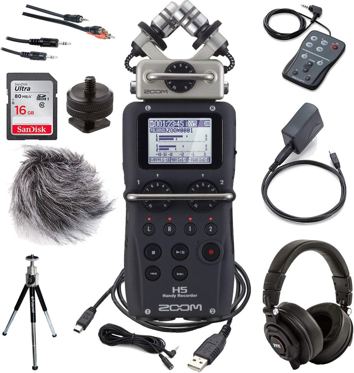 ZOOM APH-5 Zubehör-Pack für H5 & SanDisk Extreme PRO SDHC UHS-I Speicherkarte 32 GB (V30, Übertragun