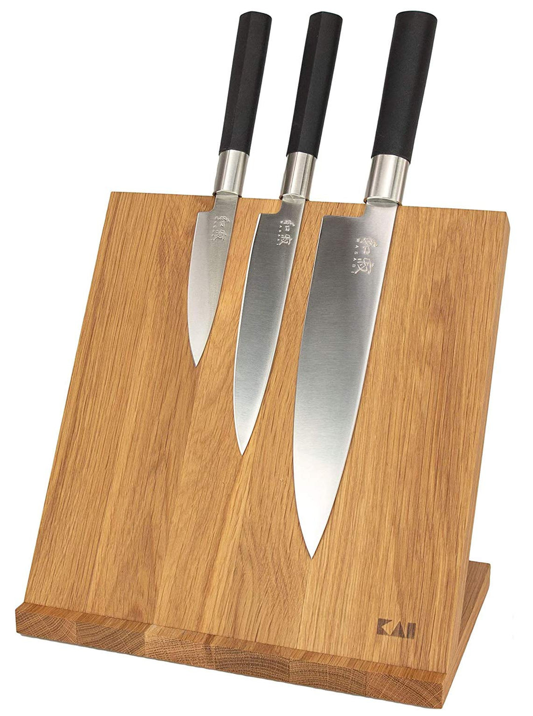 Kai Wasabi Black Messer-Set 67-W18, 3 ultrascharfe Kai-Messer + Kai Messerblock DM-0821