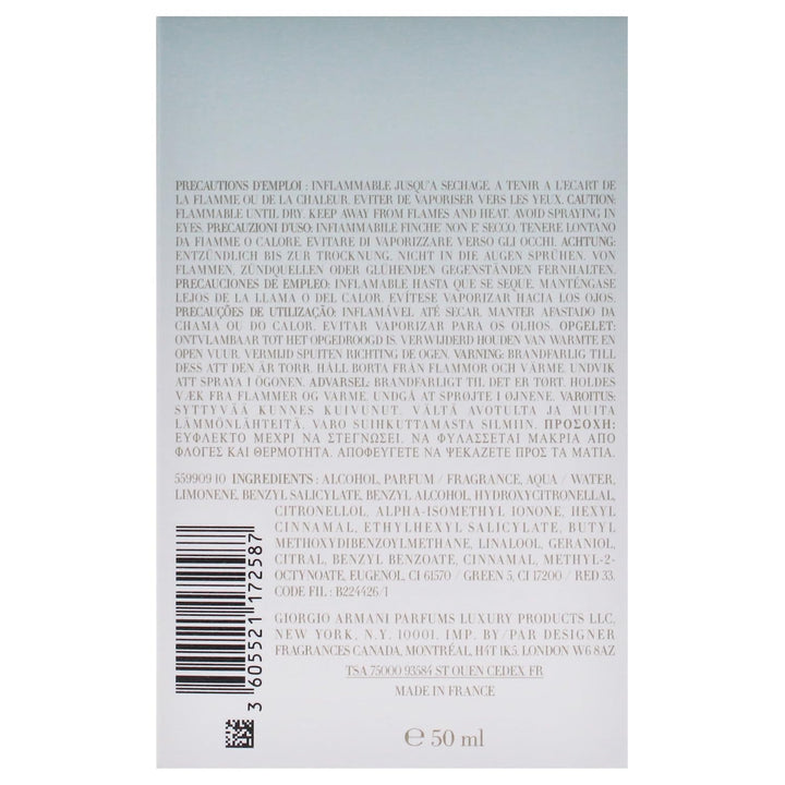 Armani Acqua di Gioia Eau de Parfum, Zerstäuber, 50 ml 50 ml (1er Pack), 50 ml (1er Pack)
