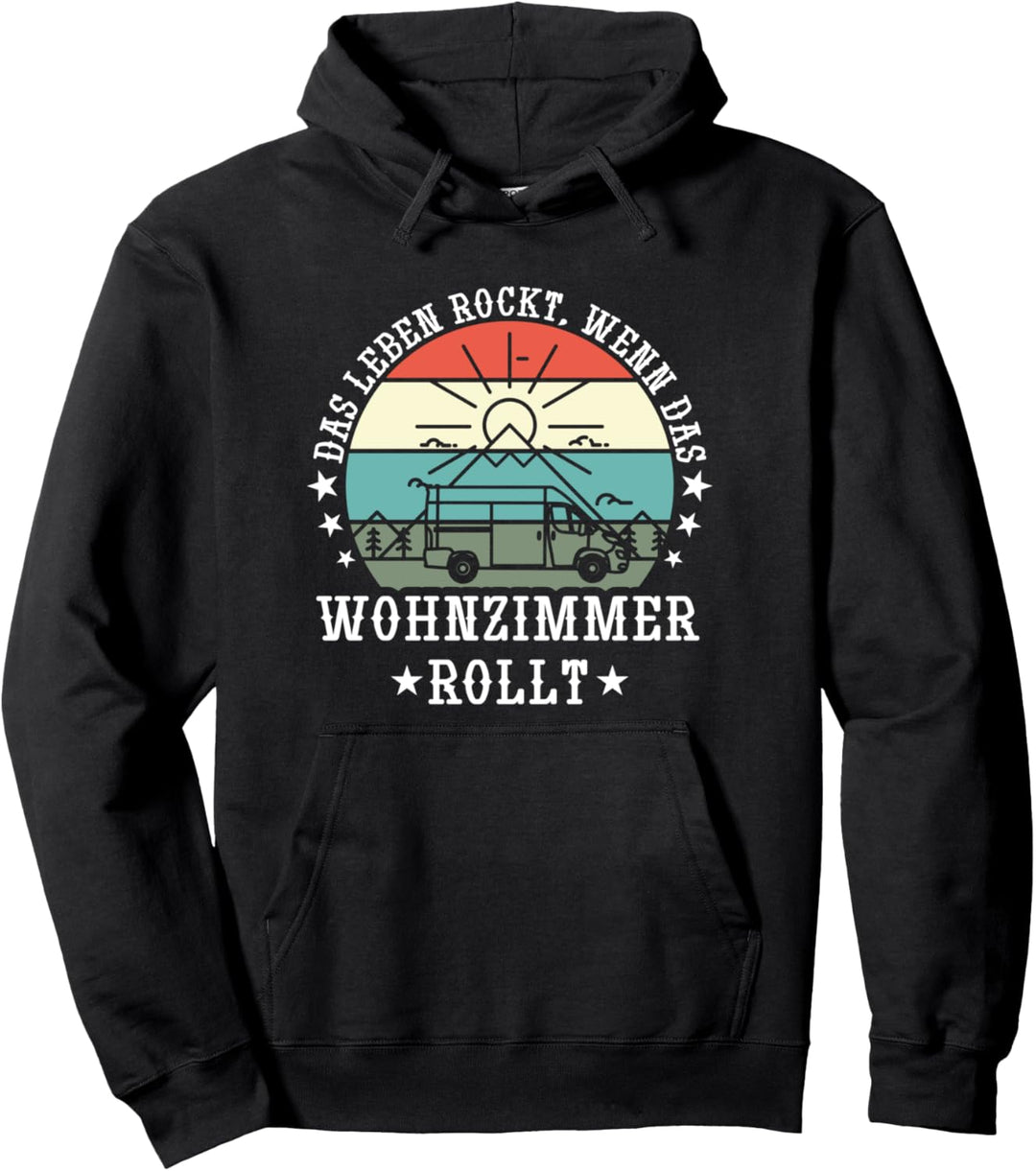 Das Leben rockt wenn das Wohnzimmer rollt, Campervan Pullover Hoodie
