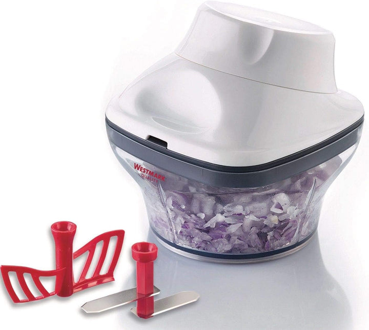 Westmark Zwiebel-/Kräuterschneider/Dressingquirl, mit Messer- und Quirleinsatz, Füllvolumen: 250ml,