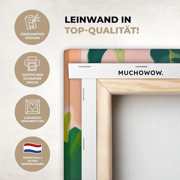 MuchoWow© Leinwandbild Gross 120x80 cm XXL Dekoration Wohnzimmer Bilder Pictures Wall Decoration Liv
