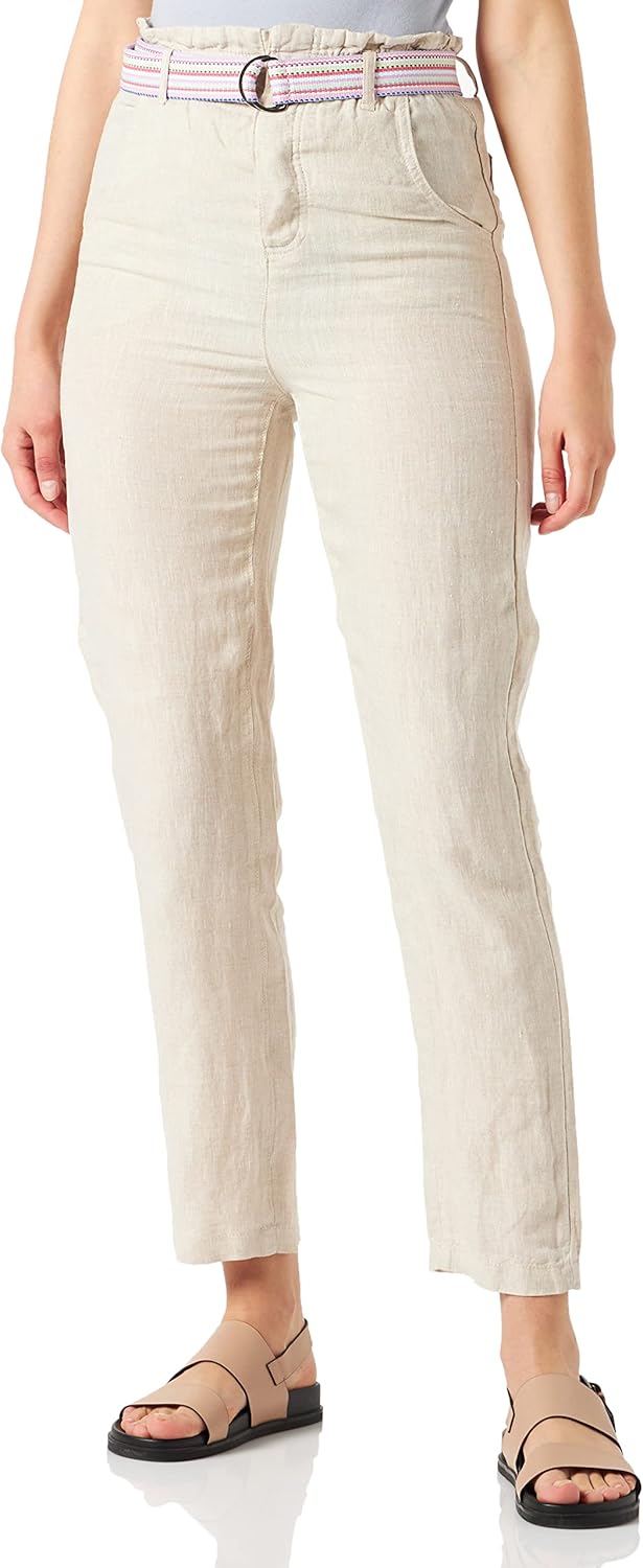 ESPRIT Damen Hose 36 260/Light Taupe, 36 260/Light Taupe