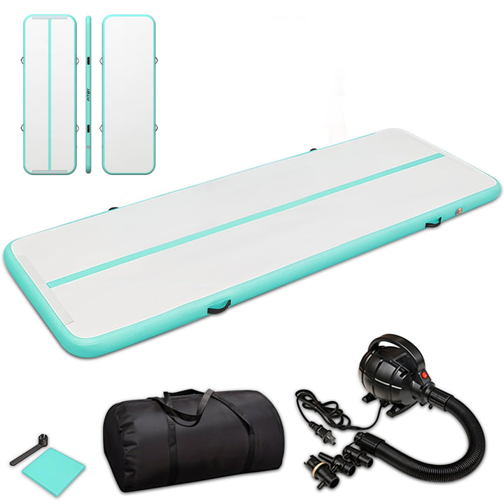 3 M Air Track-Turnmatte Mit Elektrischer Pumpe – 10 Cm Dicke Aufblasbare Tumbling-Matte | Tragbarer