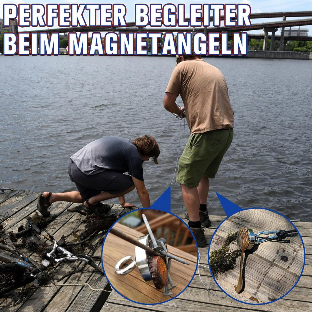 FINDMAG Superstarke Neodym-Angelmagnete, 700 Pfund (317 kg) Zugkraft, Seltenerdmagnet mit versenktem