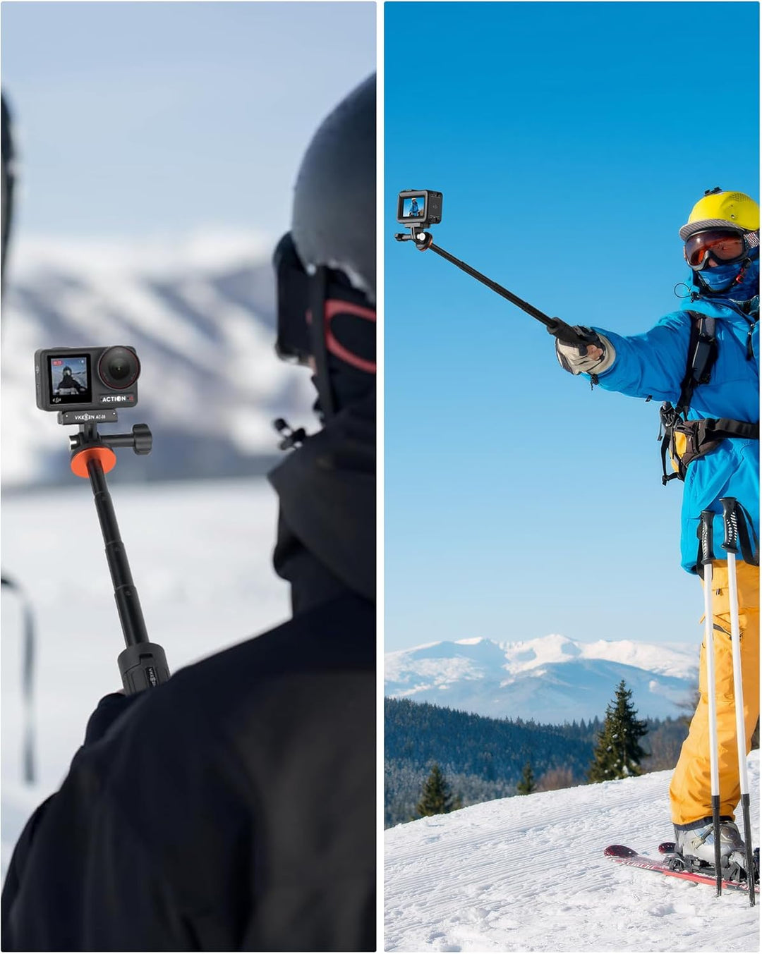 Osmo Action Mini-Stativ - 51cm Mini Verlängerungsstabset mit Stativ Halterung für DJI Action 6/5 Pro